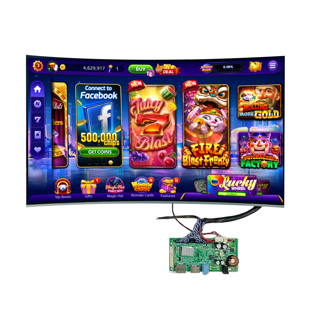 Curved Commercial LCD Modules Gain Traction in Gaming and Slot Machine Display Architecture