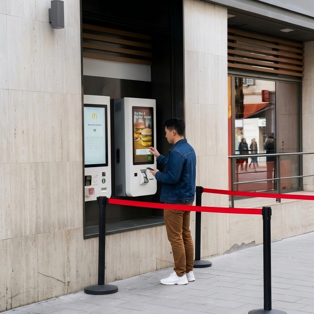 How Can the LCD Display of an Outdoor Self-Service Terminal Be Protected Against Accidental Contact?