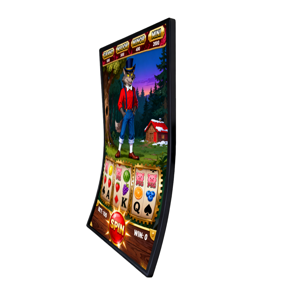 43 inch 3840x2160 51PIN V-by-One J Shape Curved LCD Module