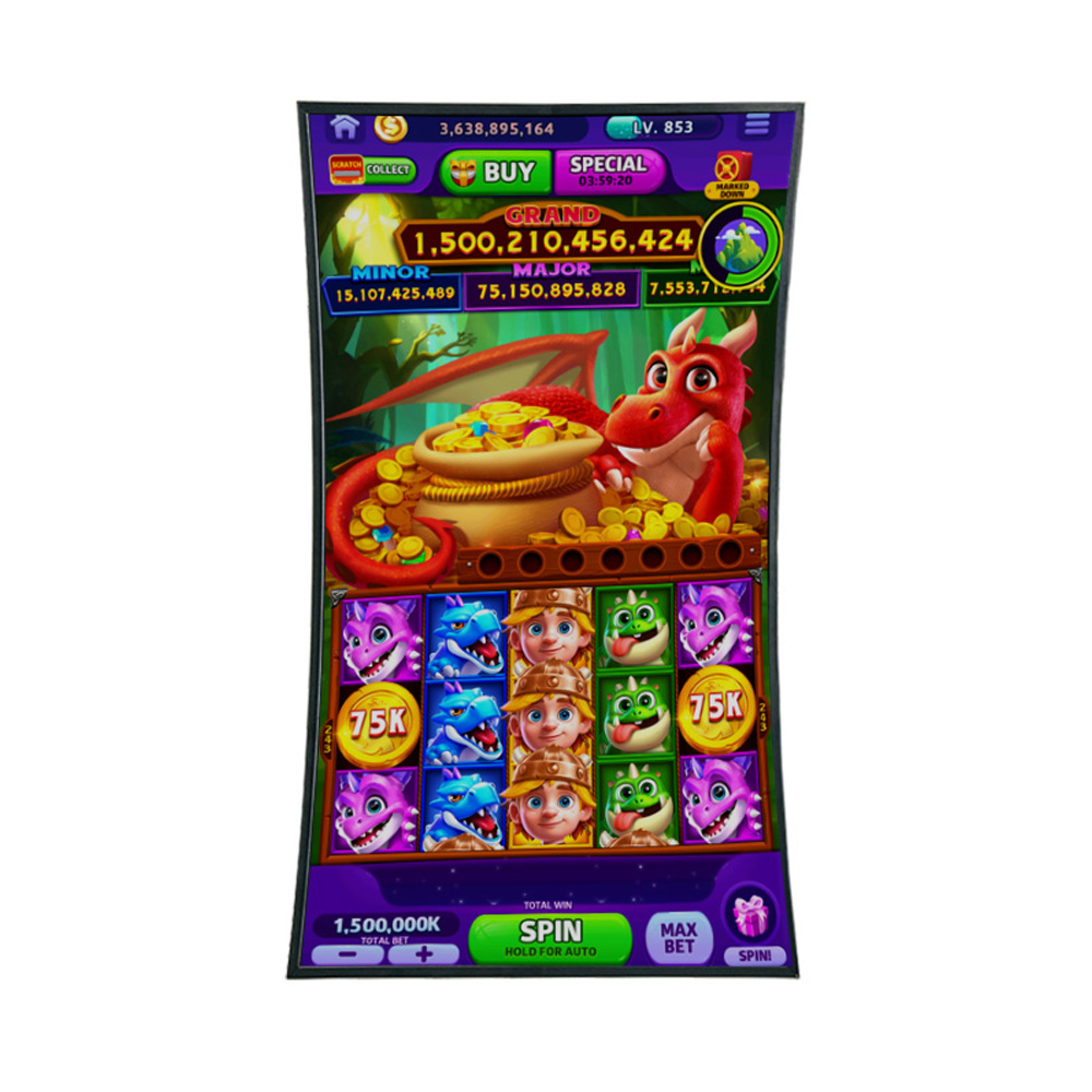 43 inch 3840x2160 51PIN V-by-One C Shape Curved LCD Display