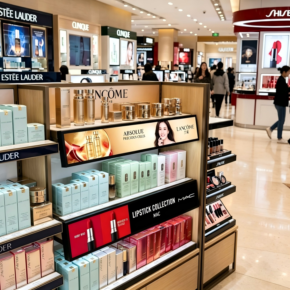 What display technology is best for smart shelf-edge signage?
