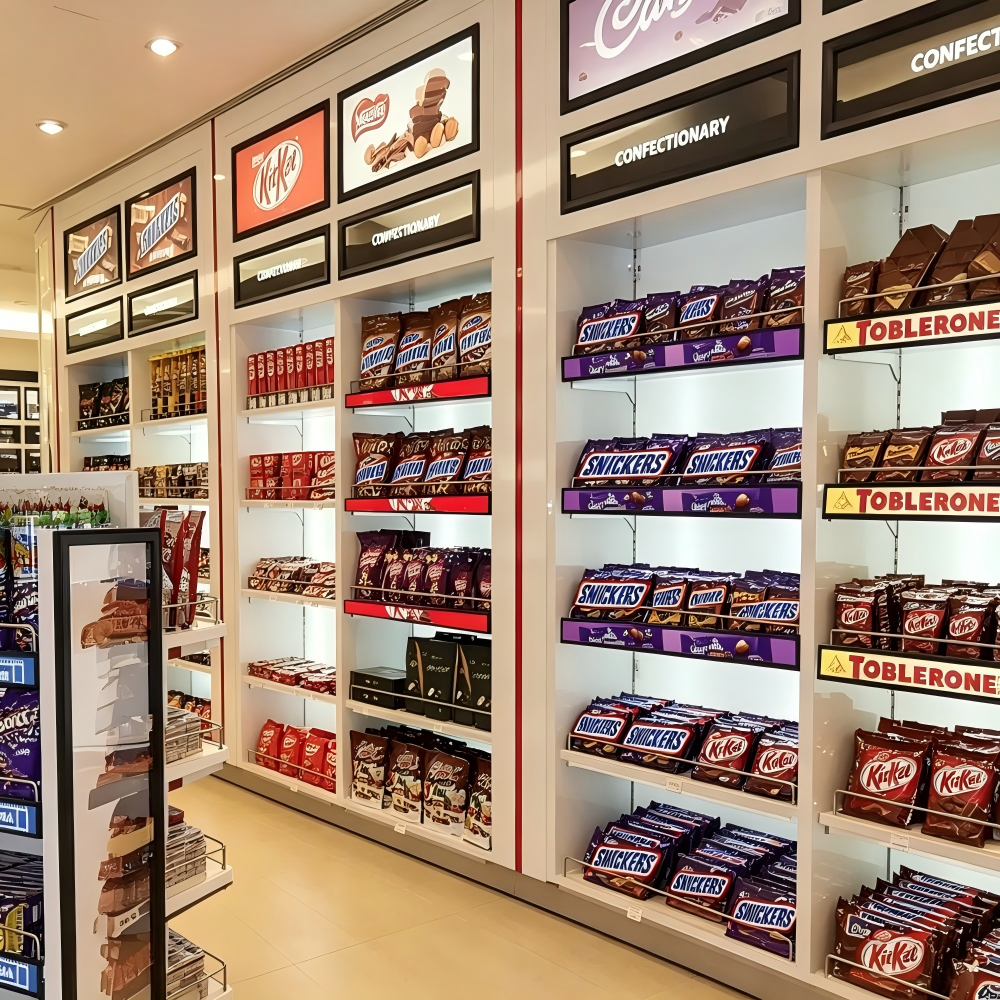 How to Daisy-Chain Multiple Shelf-Edge Displays for Synchronized Retail Advertising